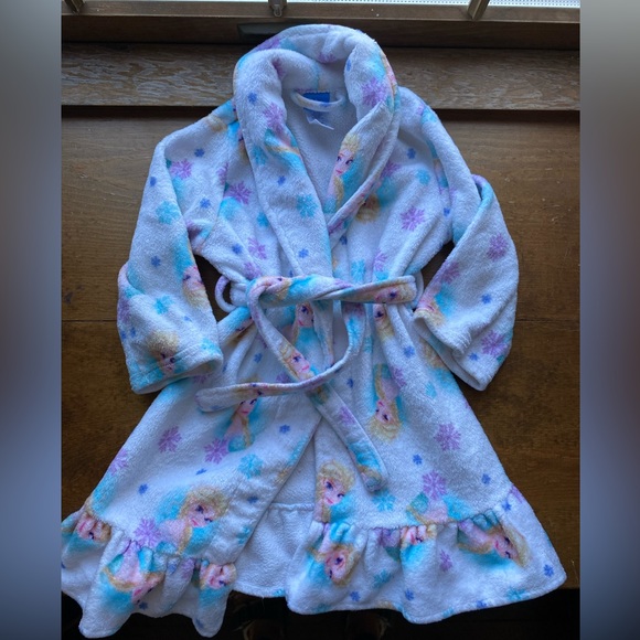 Disney Pajamas Disney Frozen Elsa Bathrobe Or Pool Coverup Size 5